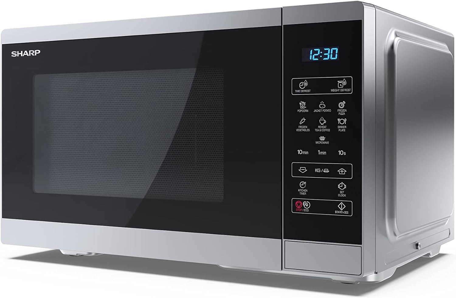 YC-MS252AE-S, Four Micro-Ondes 25 Litres, Solo, Numérique, Gris