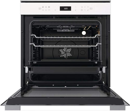 Whirlpool WH Whirpool OM4 4S1 P Four Traditionnel W7 Pyrolytique, Verre Blanc