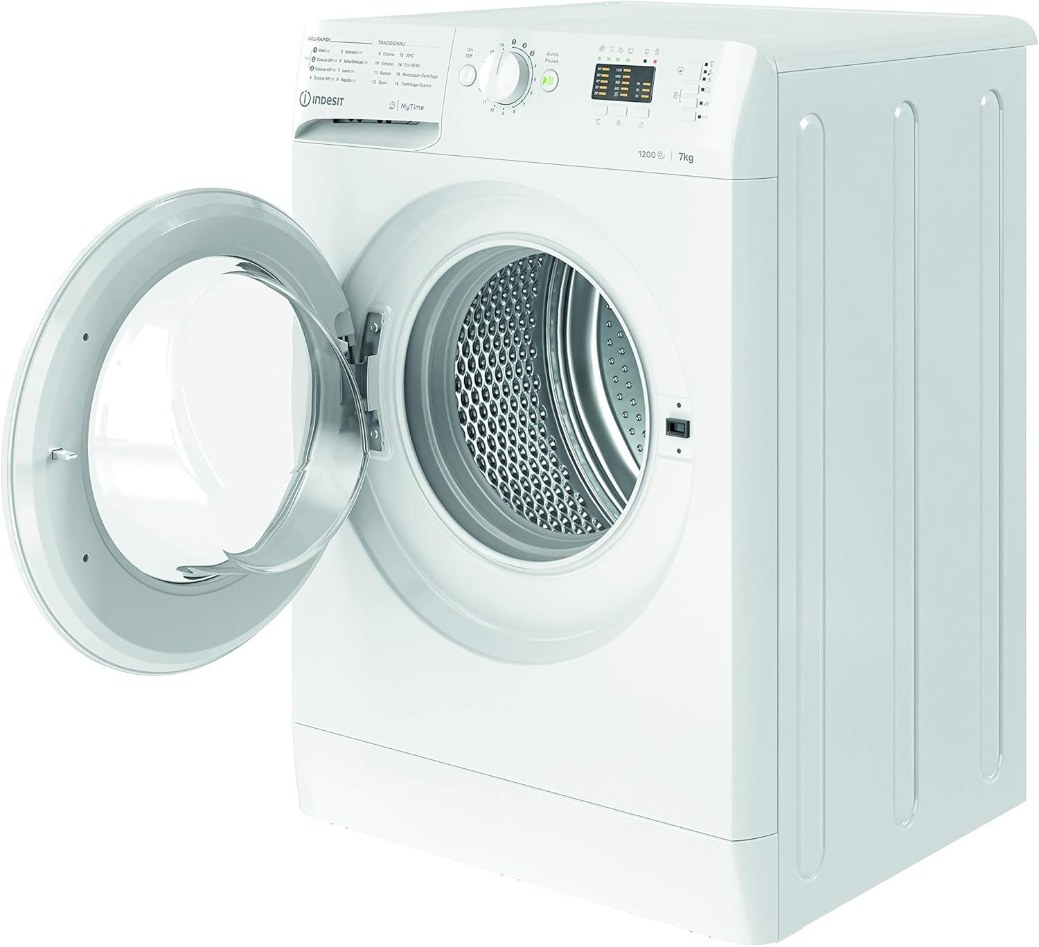 Indesit MTWA 71252 W IT Machine À Laver À Chargement Frontal, 9 Kg, A+++-10%, 1200 Tours/Min