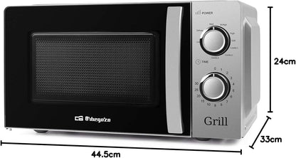 Mig 2138 - Four À Micro-Ondes Avec Grill, 20 L De Capacité, 5 Niveaux De Fonctionnement Et 3 Fonctions Combinées, Minuterie Jusqu’À 30 Min, 700 À 900 W