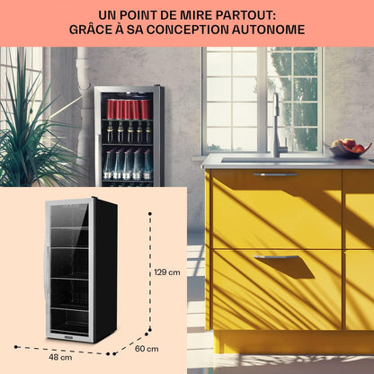 Mini Frigo De Chambre Et Bureau Pour Boisson, Petit Frigo Silencieux, Refrigerateur Mini Bar 171L, Petit Réfrigérateur Camping, Étagères Réglables Pour Le Vin, Cannette, Beer Fridge