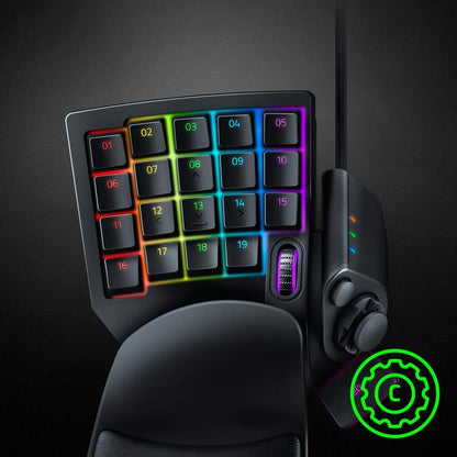 Razer Tartarus V2 - Pavé Numérique Gamer (32 Touches Entièrement Programmables, Forme Ergonomique Avec Paume Détachable, Fonctionnalité Hypershift, Eclairage RGB Chroma) Noir