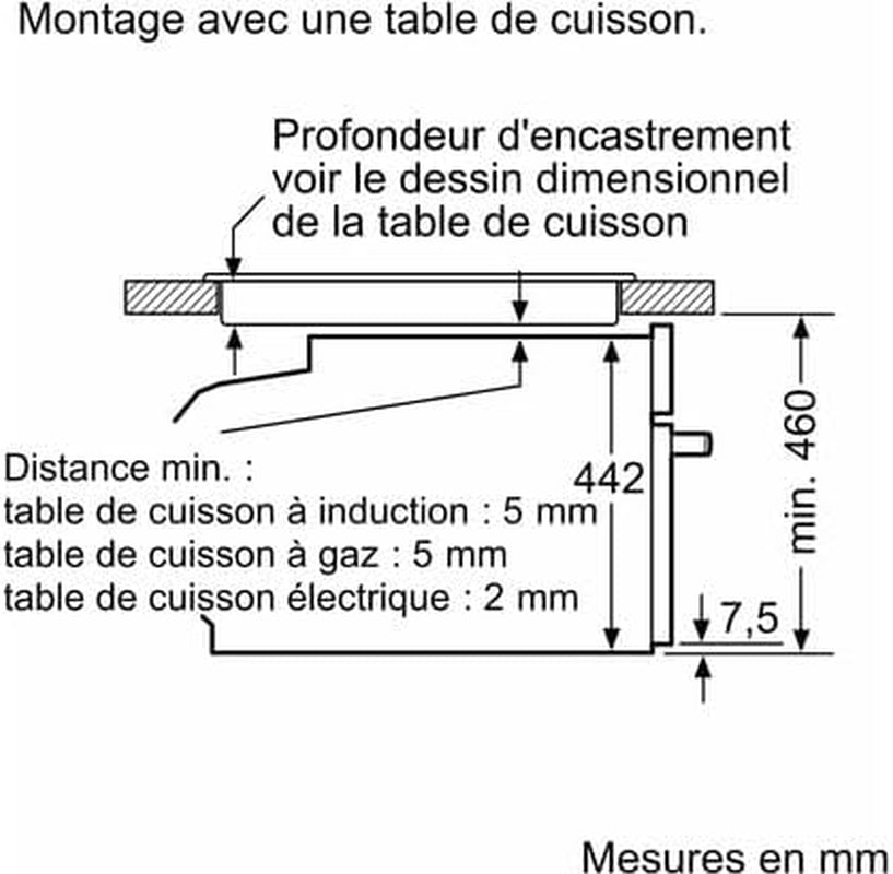 SIEMENS Four Encastrable Pyrolyse CM776G1B1, IQ700, Combiné Compact