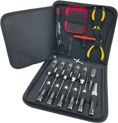 Kit D'Outils 20 En 1 Télécommandés, Plat/Phillips/Hexagonaux, Clé De Roue, Clé À Douille D'Écrou, Outils De Réparation Pour Voitures Télécommandées 1/18 1/16 1/8 1/10 RC