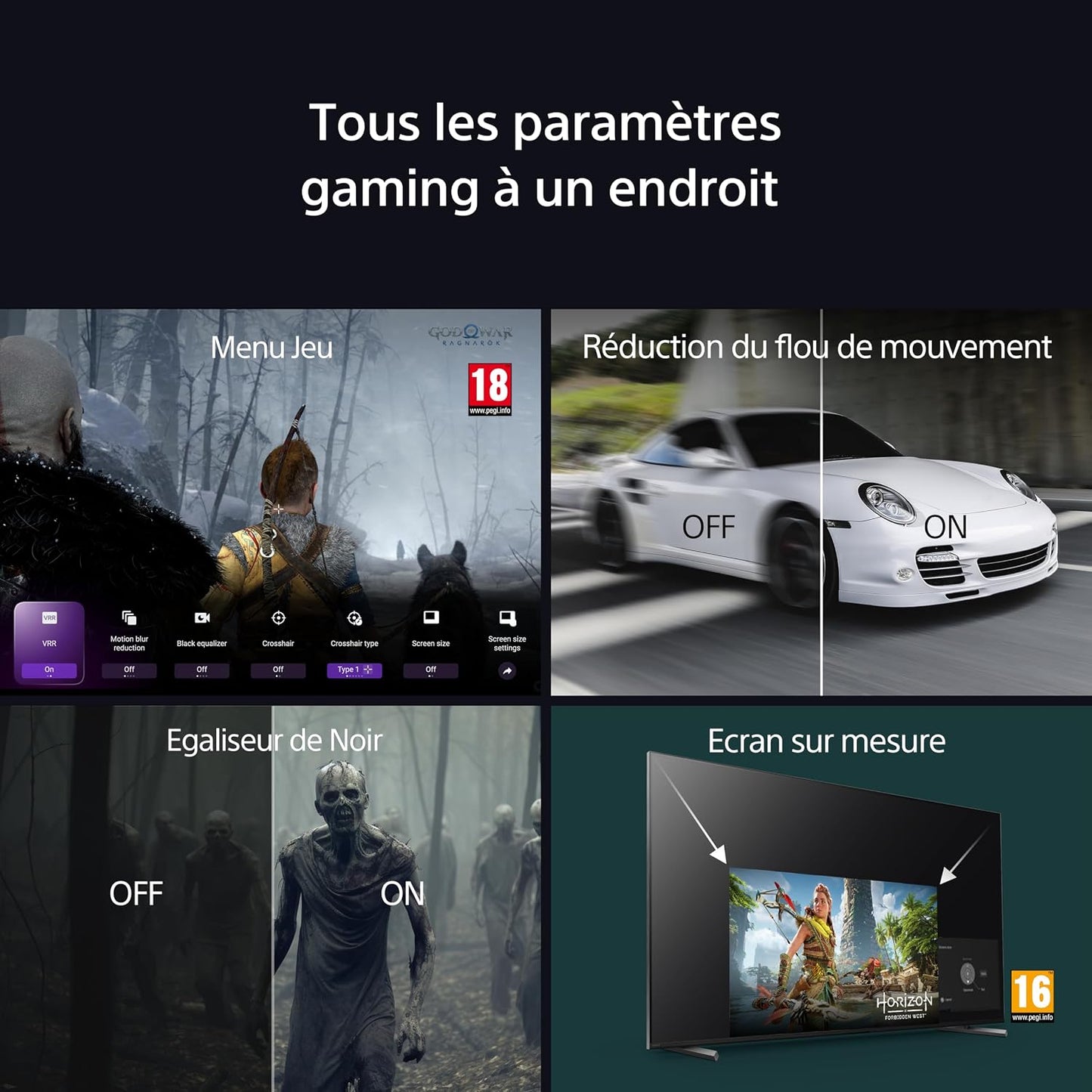 Sony BRAVIA 8 OLED 55 Pouces 4K HDR Google Smart TV |Fonctions Gaming Playstation 5, IMAX Enhanced, Dolby Vision Atmos, Chromecast, Apple Airplay, 120Hz K-55XR83
