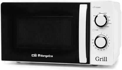 Mig 2130 Four À Micro-Ondes Avec Grill, 20 L De Capacité, 5 Niveaux De Fonctionnement Et 3 Fonctions Combinées, Minuterie Jusqu’À 30 Min, 700-900 W, Blanc