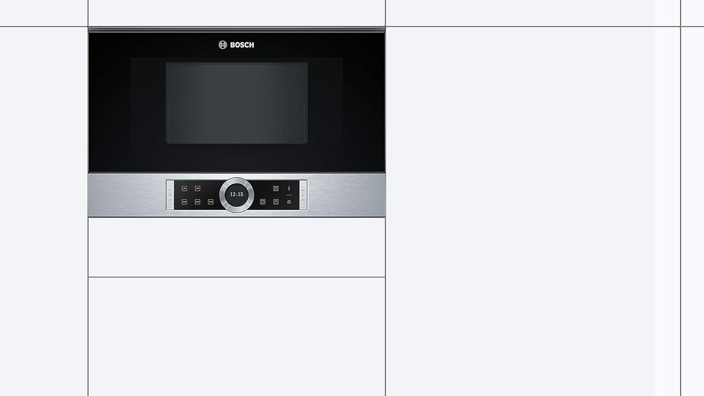 Micro Ondes Encastrable BFR634GS1, Série 8, 21 Litres, Niche De 38 Cm,