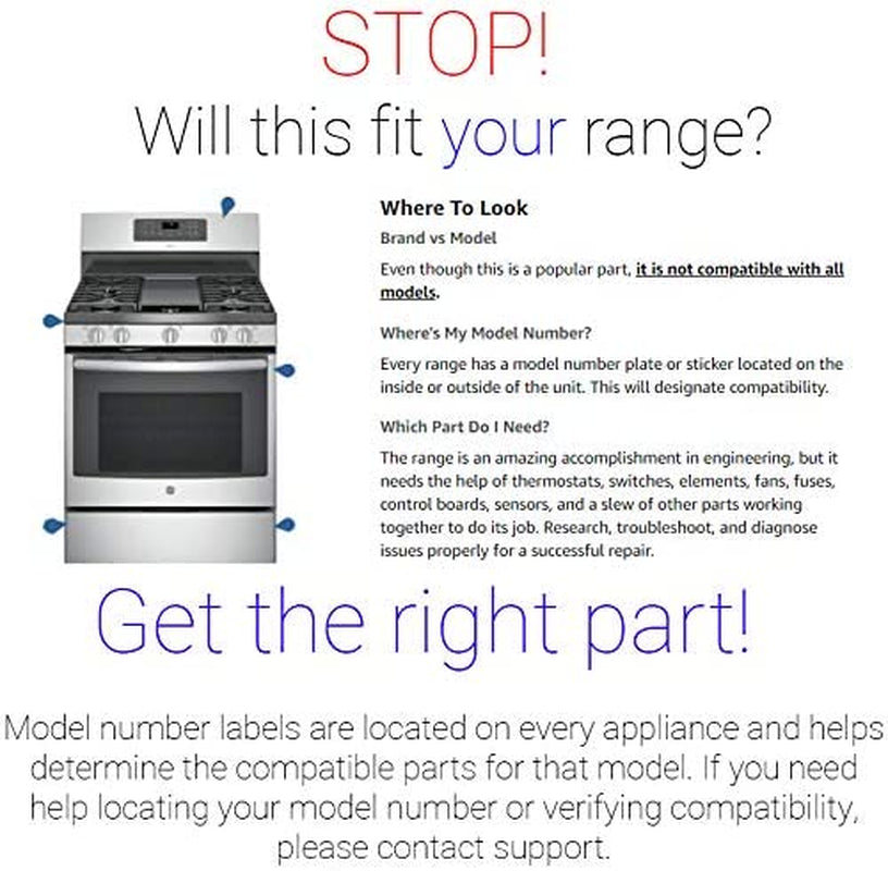 Supplying Demand W10857622 W10437092 Four De Cuisson Électrique Remplacement De L'Interrupteur À Commande Infini Double Élément