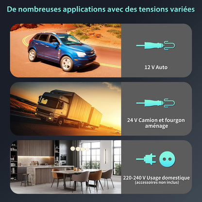 Glacière Électrique, Mini Congélateur, Glacière À Compression, Mini Frigo Portable, Glacière Pour Auto, 30 L, Avec Roulettes Et Port USB, 12/24 V Et 100-240 V, Kue013Wsz