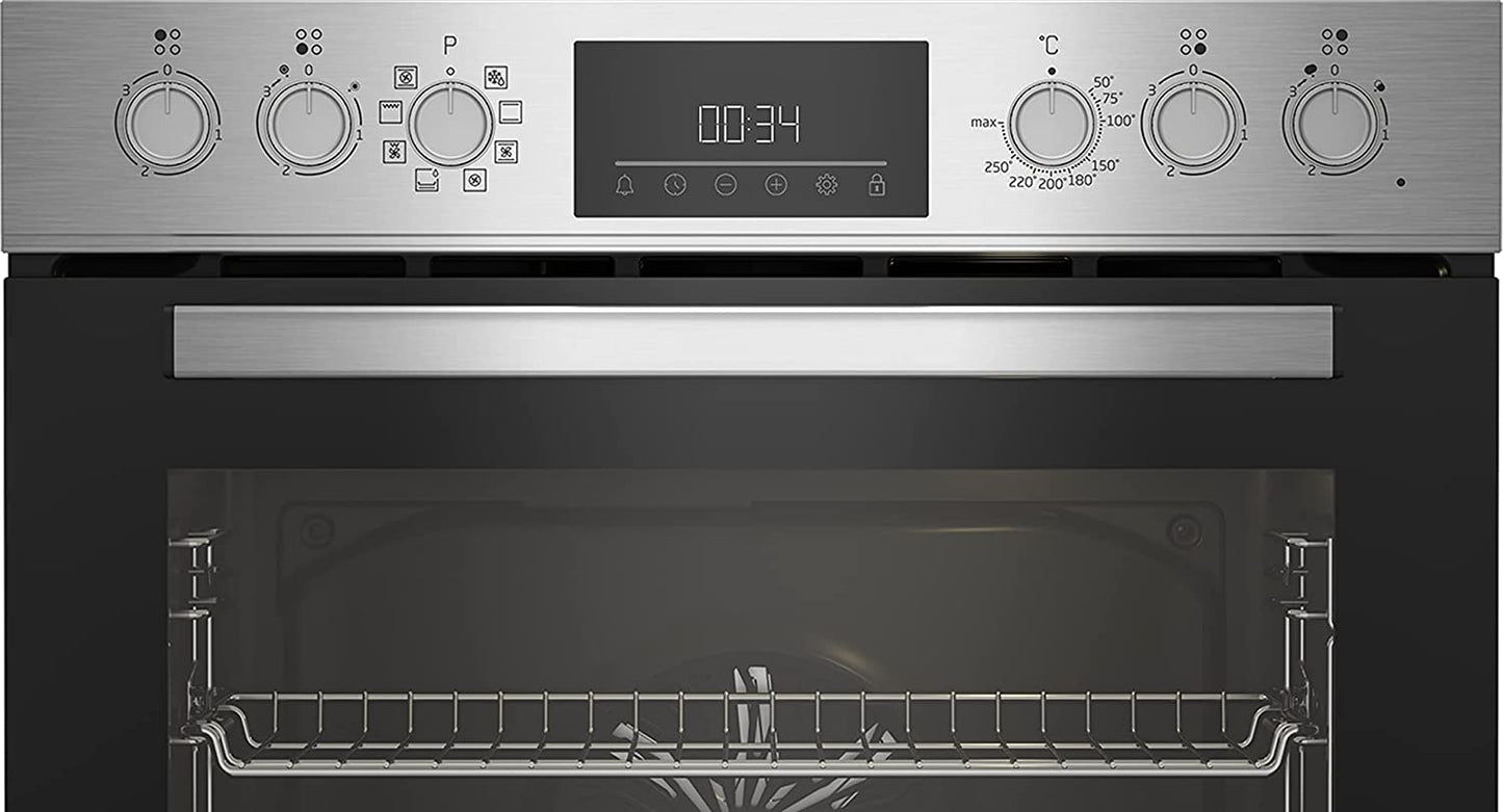 BBUM12328X Aeroperfect Ensemble De Plaques De Cuisson Encastrables En Vitrocéramique 8 Types De Chauffage Fonction Nettoyage Steamshine Acier Inoxydable