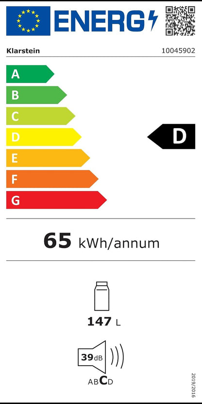 Beersafe Réfrigérateur À Boissons 147 L – Frigo Avec Porte Vitrée, Noir | Éclairage LED, Étagères Métalliques Amovibles, Silencieux, Pour Boissons Et Canettes