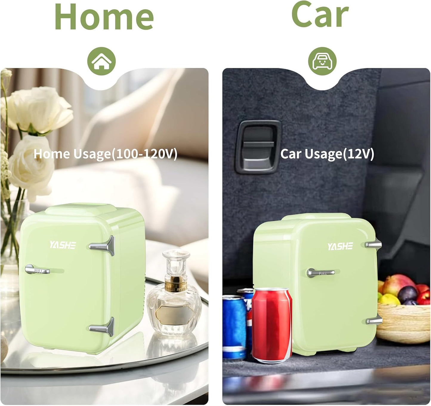 Mini Réfrigérateur 4 Litres Pour Cosmétiques, Boissons, 220 V AC/12 V DC, Thermoélectrique Refroidissement Et Réchauffement, Petit Réfrigérateur Pour Chambre À Coucher, Bureau, Dortoir, Voiture