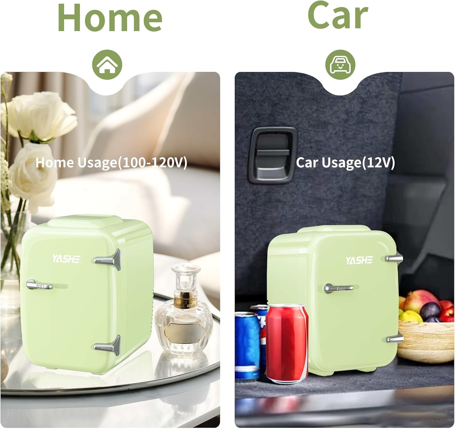Mini Réfrigérateur 4 Litres Pour Cosmétiques, Boissons, 220 V AC/12 V DC, Thermoélectrique Refroidissement Et Réchauffement, Petit Réfrigérateur Pour Chambre À Coucher, Bureau, Dortoir, Voiture