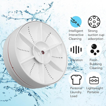 HEEPDD Lave-Vaisselle Portbale Lave-Vaisselle Compact Avec Fonctionnement Pratique 18W 8.5V 2A 2000Mah Lave-Vaisselle Portable Comptoir (Blanc)