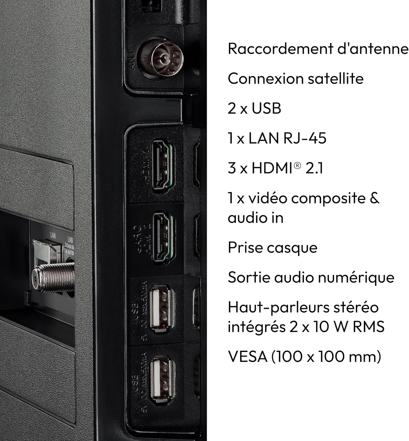 TV 43 Pouces 4K (107 Cm) Television (Smart TV 4K, Dolby Vision HDR, VIDAA Store, Prime Video, Disney+, DAZN, Paramount+, Hbbtv, PVR, Bluetooth, MD 843300)