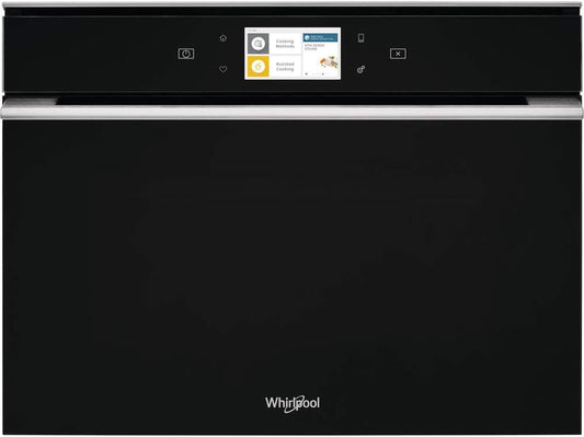 Four Encastrable Vapeur Whirlpool W11MS180 - Four Multifonction Combiné Vapeur Chaleur Tournante + Vapeur / 29 Litres / Classe a / Inox / Four Connecté / Porte Tempérée (3 Vitres) / Hauteur 45 Cm
