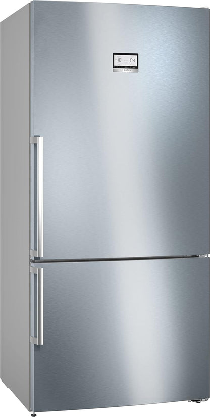 KGN86AIDR- Série 6, Réfrigérateur Combiné Pose-Libre, 186 X 86 Cm, Inox anti Trace De Doigts