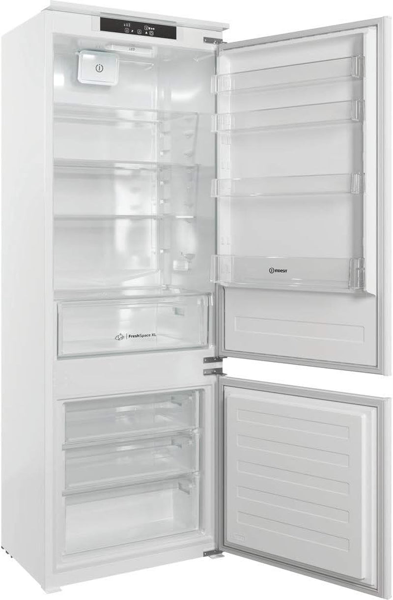 INDESIT Réfrigérateur Congélateur Encastrable IND401, 400 Litres, Air Brassé, Largeur 69Cm,