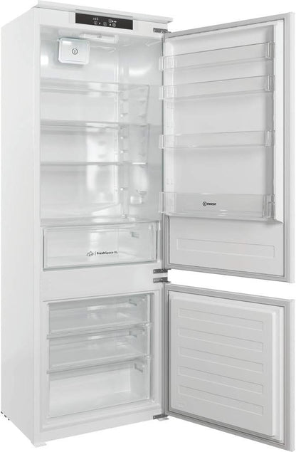 INDESIT Réfrigérateur Congélateur Encastrable IND401, 400 Litres, Air Brassé, Largeur 69Cm,