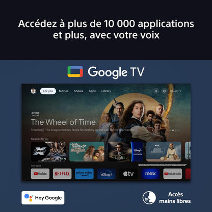 Sony BRAVIA 8 OLED 55 Pouces 4K HDR Google Smart TV |Fonctions Gaming Playstation 5, IMAX Enhanced, Dolby Vision Atmos, Chromecast, Apple Airplay, 120Hz K-55XR83
