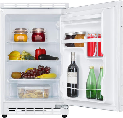 Amica UVKSD 351 950 Unterbau-Vollraum-Kühlschrank, Nischenhöhe: 82 Cm, 103 L, Festtürtechnik, Dekorfähig