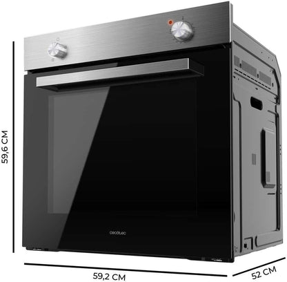 Four Encastrable Bolero Hexa C126000 Inox A. 2800 W, Capacité De 77 L, 4 Fonctions, Steam Assist, Steam Easyclean, Cooling Fan, Triple Vitrage, Classe Énergétique A, Lumière Intérieure.