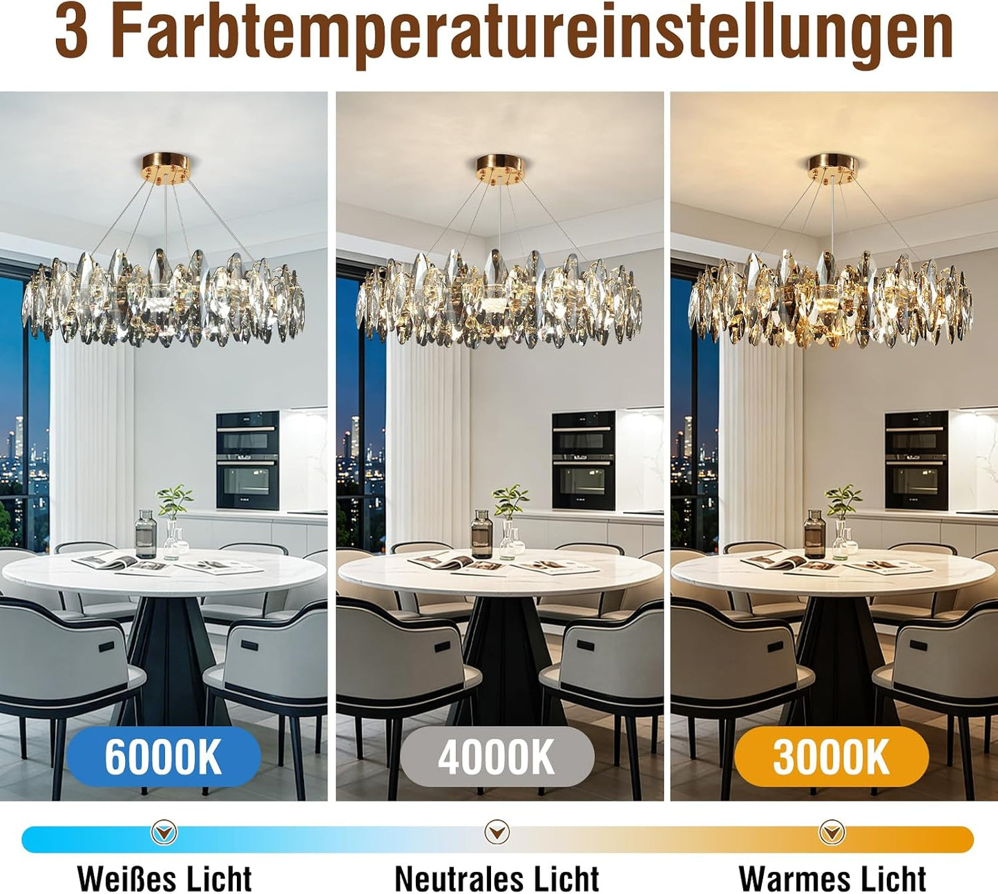 Lustre Moderne À LED Cristal De Luxe,Plafonnier En Cristal Ovoïde Étincelant Or,8Xe14 Suspensions De Salon,8-Flammes