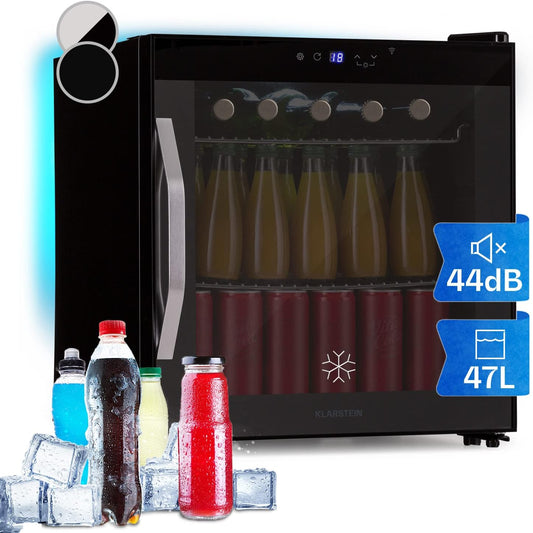Mini Frigo De Chambre, Frigo À Bière, Mini Bar, Refrigerateur Aliments, Boissons, Contrôle Iot/App, Petit Réfrigérateur Camping Silencieux, Frigo Cosmetique, Etagères Amovibles, 0-13°C, 50L