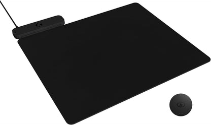 POWERPLAY 2, Tapis De Souris De Charge Sans Fil | Mouse Gaming , 34,5 X 28,4 Cm, Altezza 3,5 Mm, per Pc/Mac - Nero