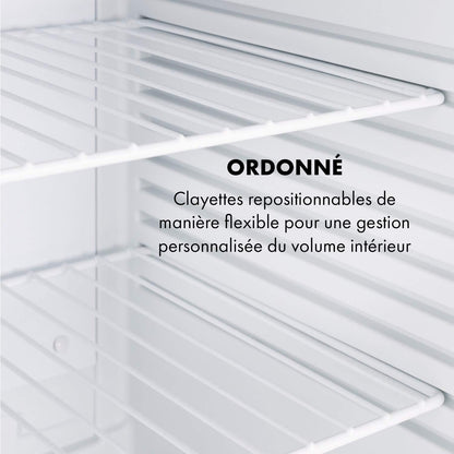 Mini Frigo De Chambre De 40L Pour Snacks Et Boissons, Petit Frigo Top Silencieux, Mini Bar, Petit Réfrigérateur Camping, Mini Frigo Cosmetique, Refrigerateur Avec Étagères Réglables, 5-15°C