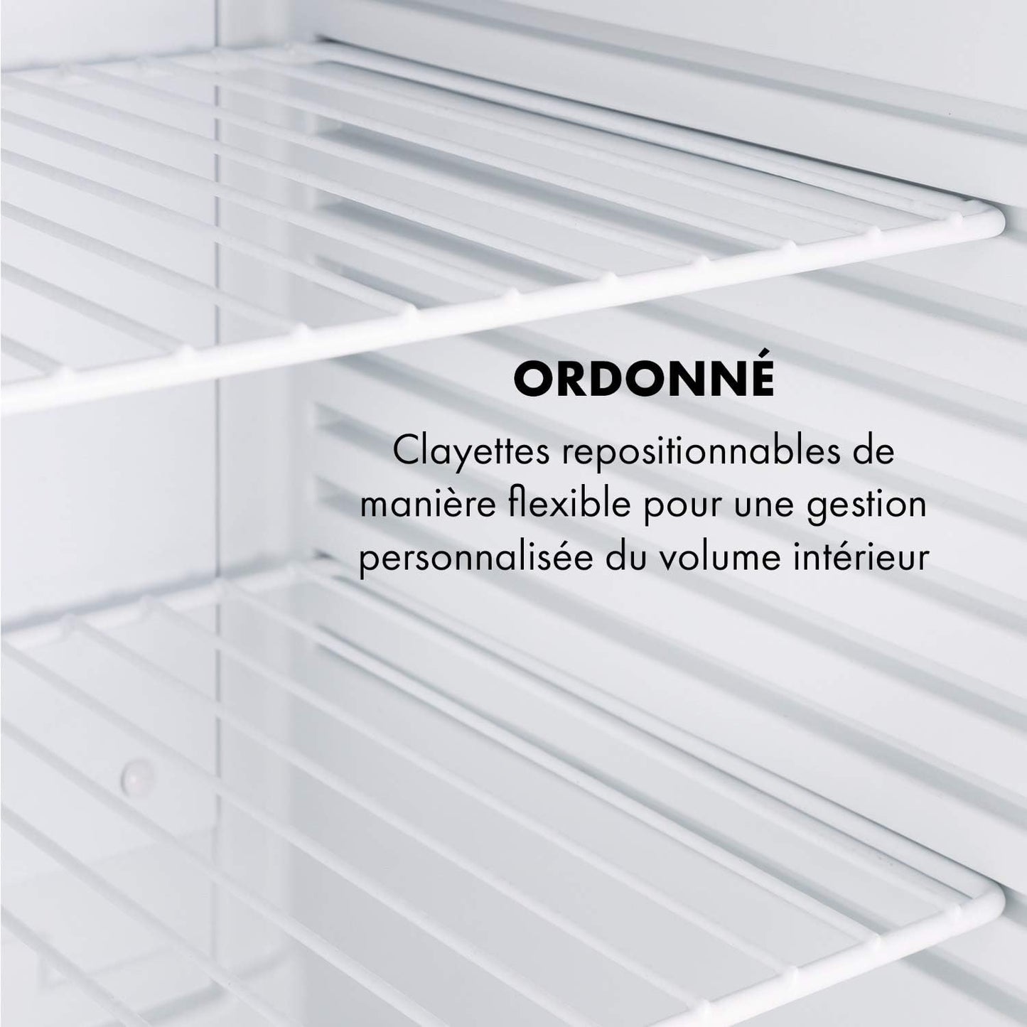Mini Frigo De Chambre De 40L Pour Snacks Et Boissons, Petit Frigo Top Silencieux, Mini Bar, Petit Réfrigérateur Camping, Mini Frigo Cosmetique, Refrigerateur Avec Étagères Réglables, 5-15°C