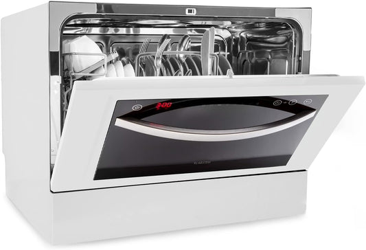 Mini Lave Vaisselle De 6 Couvert, Lave-Vaisselles Silencieux, 7 Programmes De Lavage, Petit Lave-Vaisselle De Table, Lave Vaisselle Portable, Facile À Installer Pour La Maison Et Bureau
