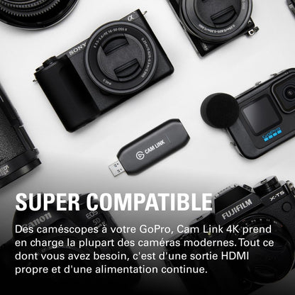 Cam Link 4K – Carte D'Acquisition Externe | Streaming Et Enregistrement 1080P60/4K30/4K60, Reflex/Caméscope, Visioconférence, OBS, Zoom, Teams, Pc/Mac