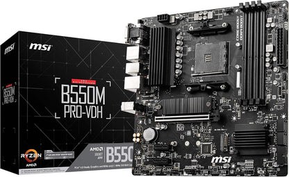 MSI B550M Pro-Vdh Carte Mère AMD B550 Emplacement AM4 Micro ATX