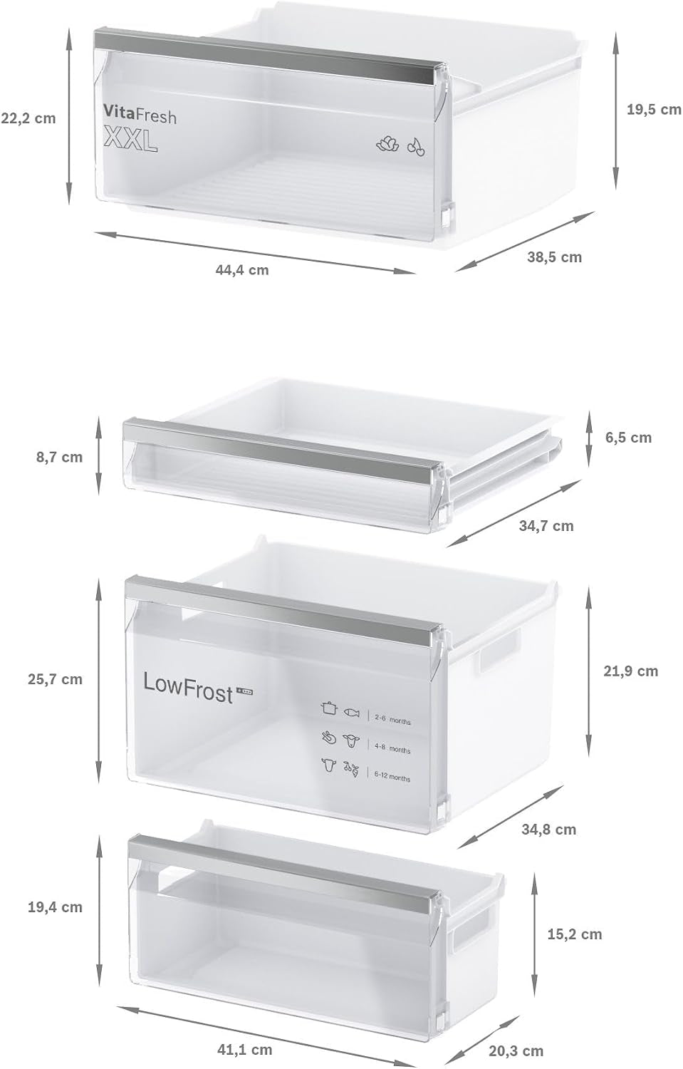 Bosch KIV86VSE0 Série 4 - Réfrigérateur Combiné, Encastrable, Éclairage LED | 177.2 X 54.1 Cm, 183 L, Vitafresh, Cool Airflow, Alarme Porte Ouverte, 30-35 Db