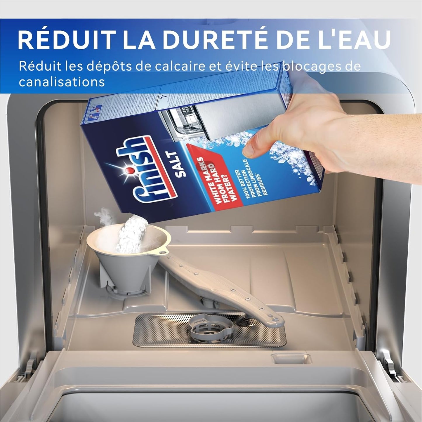 Mini Lave-Vaisselle De Table, Lave-Vaisselle Avec 6+1 Programmes, Départ Différé, Fenêtre De Visualisation, Pour La Maison Et Bureau, 4 Couverts, Avec Raccordement À L'Eau, Blanc