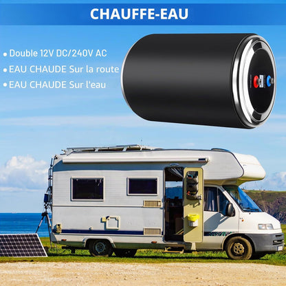 Chauffage À Eau Double Puissance, 12 V CC 200 W/230 V CA 1500 W, 10 L, Pour Caravane, Camping, Prise EU 230 V RV, Chauffe-Eau Instantané, Pour Camping-Cars