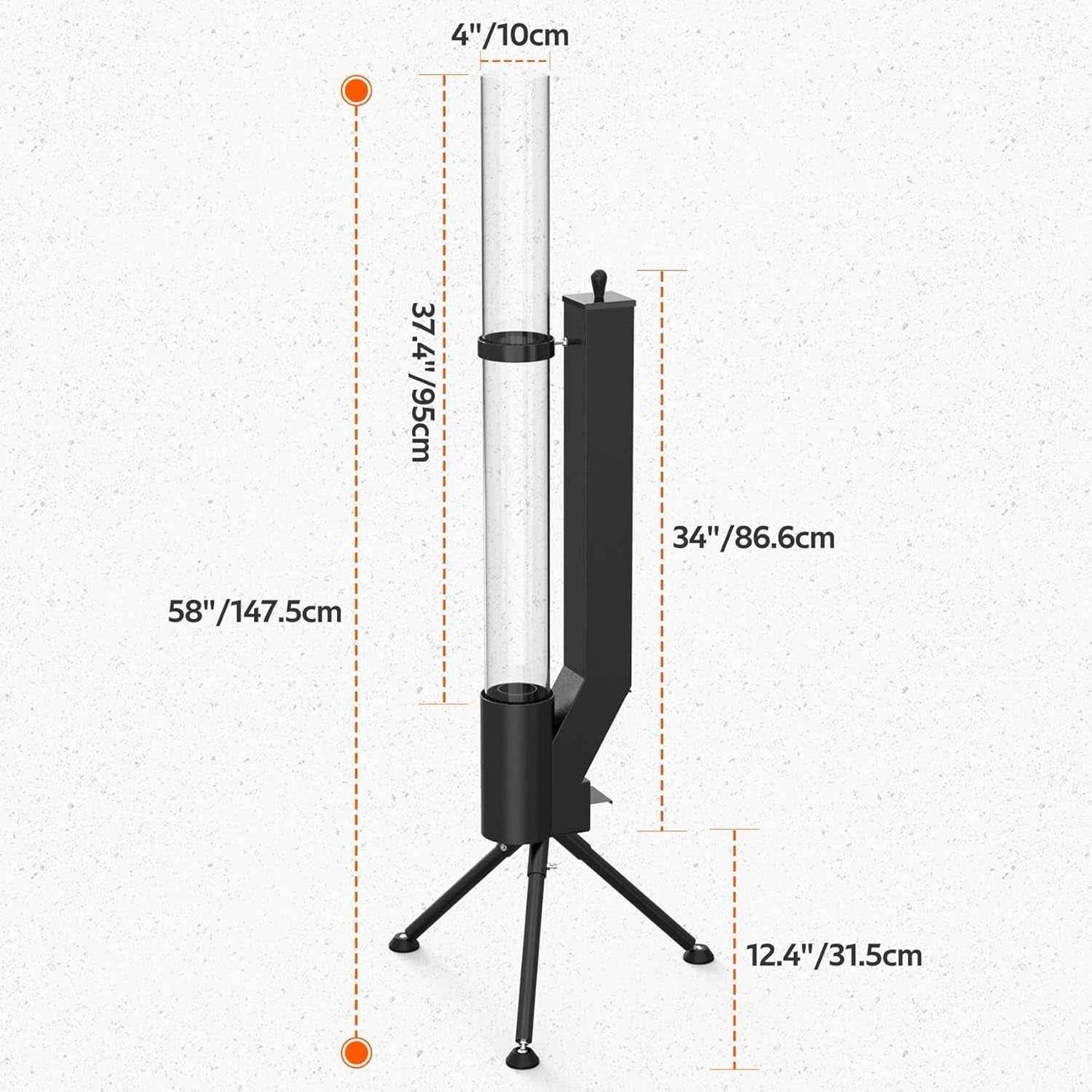 Pellet Torch - Cheminée De Jardin - Cheminée Extérieur Pour Terrasse - Chauffage Foyer Extérieur - Brasero Exterieur De Jardin - Poêle À Pellets Granulés