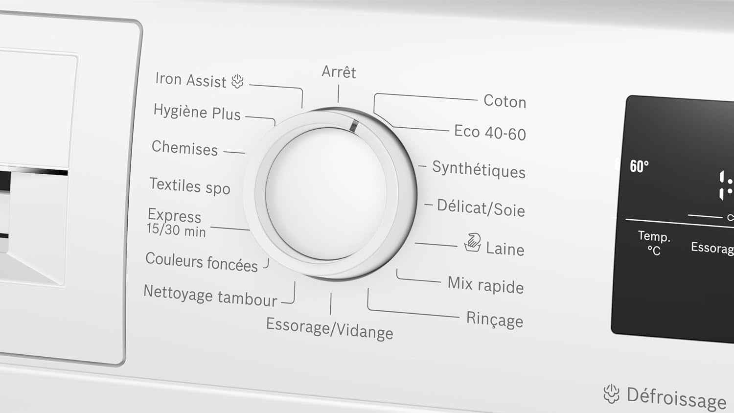 Bosch WAN24209FR Série 4 - Lave-Linge, Pose-Libre, Défroissage Iron Assist | Blanc, 9 Kg, 1200 Trs/Min, Activewater Plus, Fonction Rajout De Linge, Speed Perfect, Classe Énergétique A