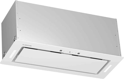 Klarstein Hotte Aspirante Encastrable 72 Cm, Hotte Aspirante Silencieuse, De Cuisine Avec Lampes LED, Débit D'Air Puissant 466 M³/H, Minuterie, Commandes Tactiles, Avec Évacuation