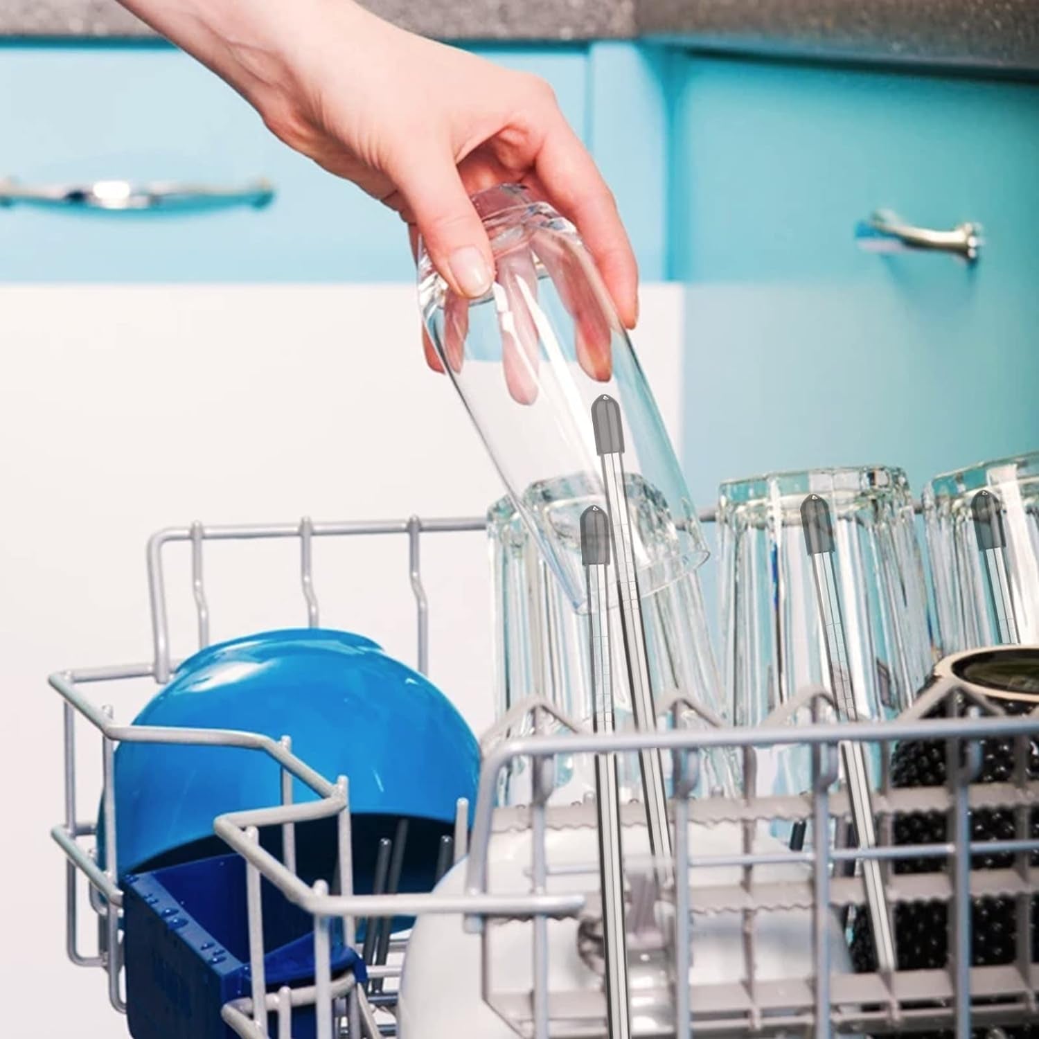 Lot De 12 Inserts Lave-Vaisselle Compatibles Avec Les Bouteilles De Soda, Porte-Verres Pour Lave-Vaisselle, Inserts Bouteilles Lave-Vaisselle, Porte-Bouteilles Inox Pour Lave-Vaisselle Pour Tous Les L