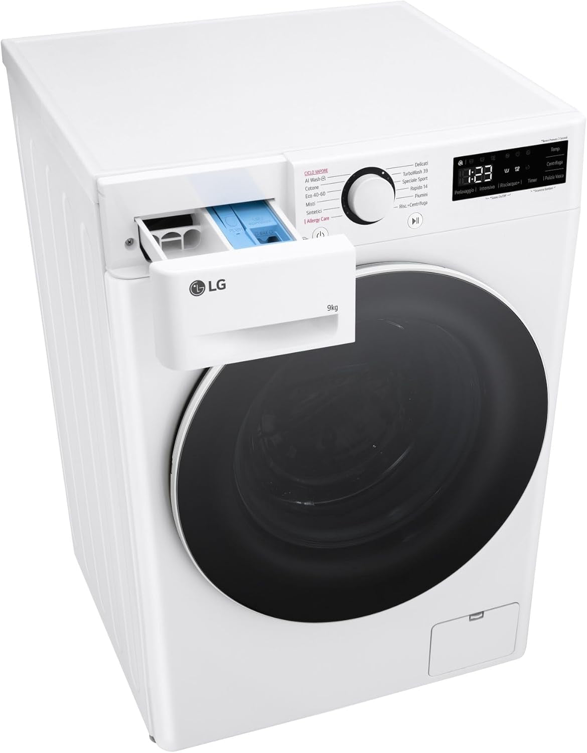 F4R5009TSWW Machine À Laver 9 Kg AI DD, Classe A-10%, 1400 Tr/Min, Turbowash, Vapeur