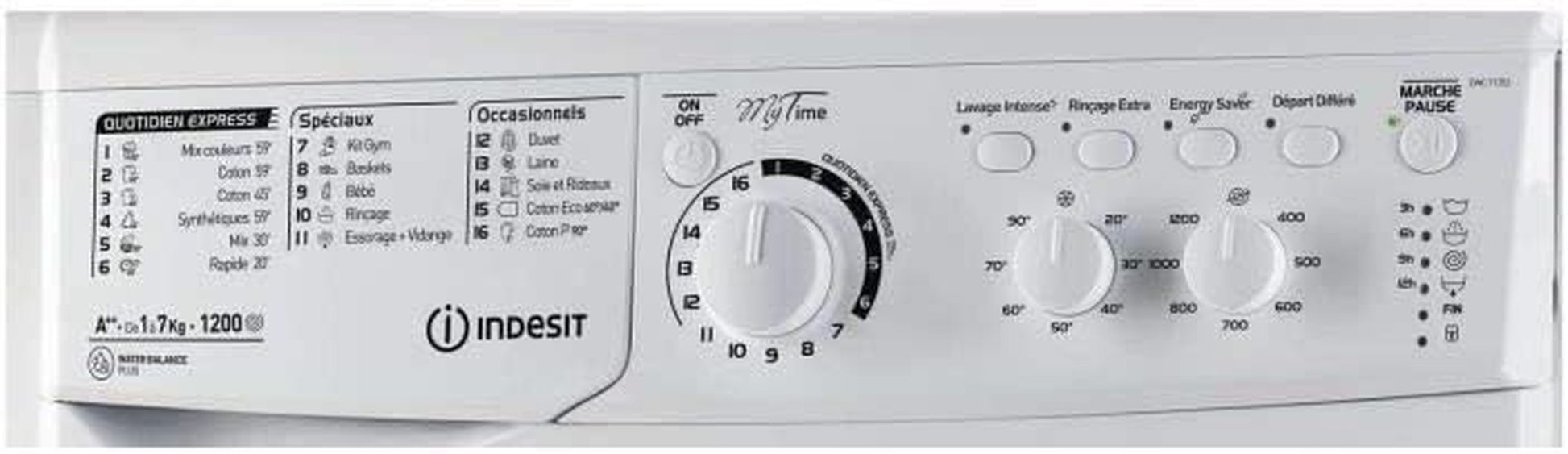 INDESIT - Lave Linge Frontal INDESIT EWC 71252 WFRM - EWC 71252 WFRM