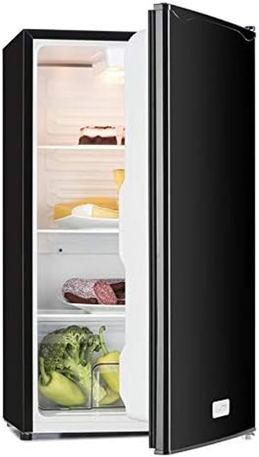 Beerkeeper - Réfrigérateur Autonome- Réfrigérateur, Capacité 92 L, Puissance Nominale 60 W, Hauteur 83Cm, 3 Compartiments, Bac À Légumes, Thermostat 7 Positions, Silencieux, Noir Brillant