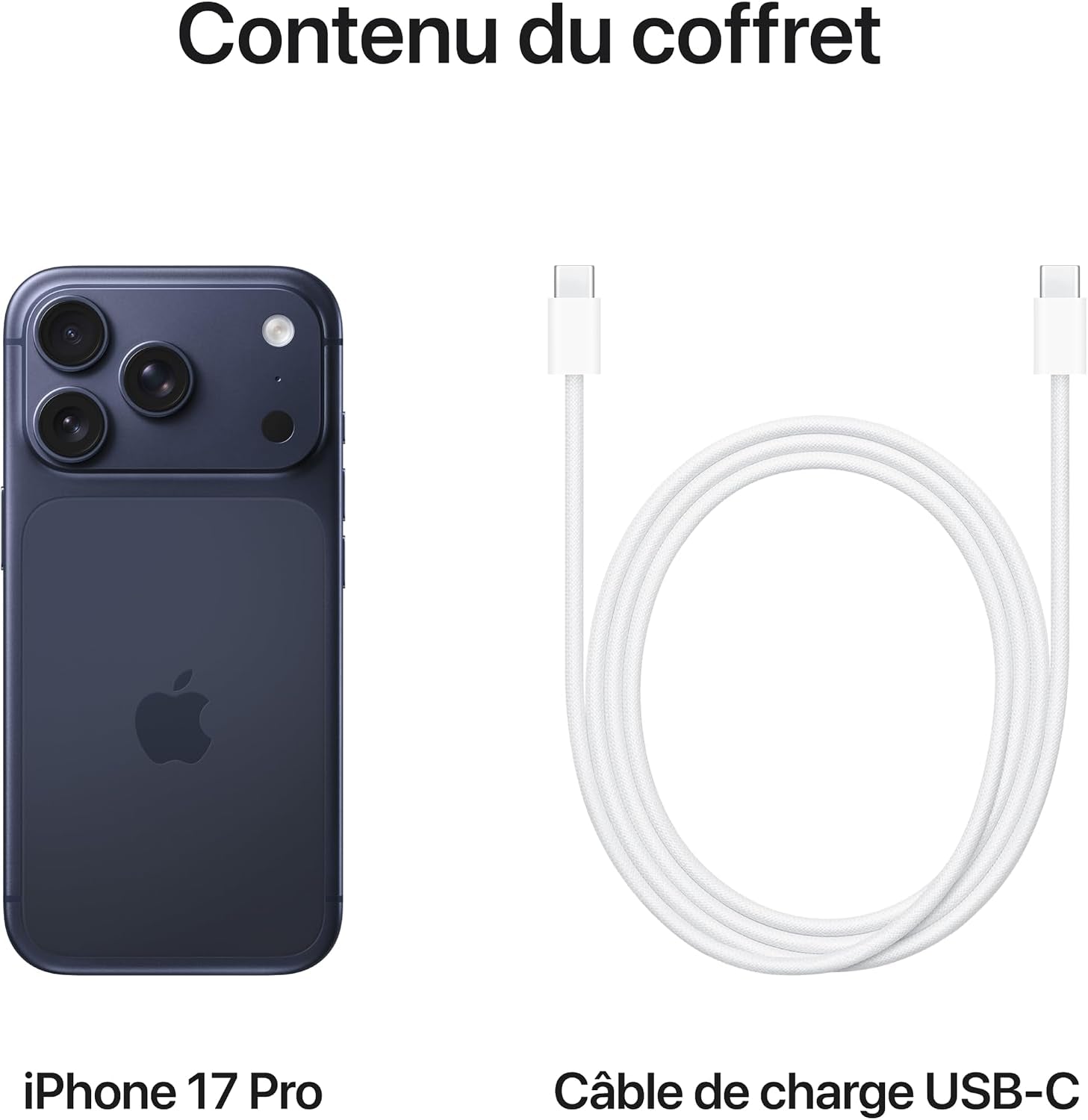 Iphone 17 Pro 256 Go : Écran 6,3 Pouces Avec Promotion Jusqu’À 120 Hz, Puce A19 Pro, Autonomie Prodigieuse, Système Caméra Pro Fusion Avec Caméra Avant Center Stage ; Bleu Intense