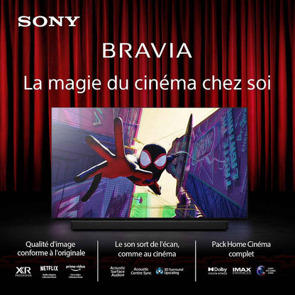 Sony BRAVIA 8 OLED 55 Pouces 4K HDR Google Smart TV |Fonctions Gaming Playstation 5, IMAX Enhanced, Dolby Vision Atmos, Chromecast, Apple Airplay, 120Hz K-55XR83
