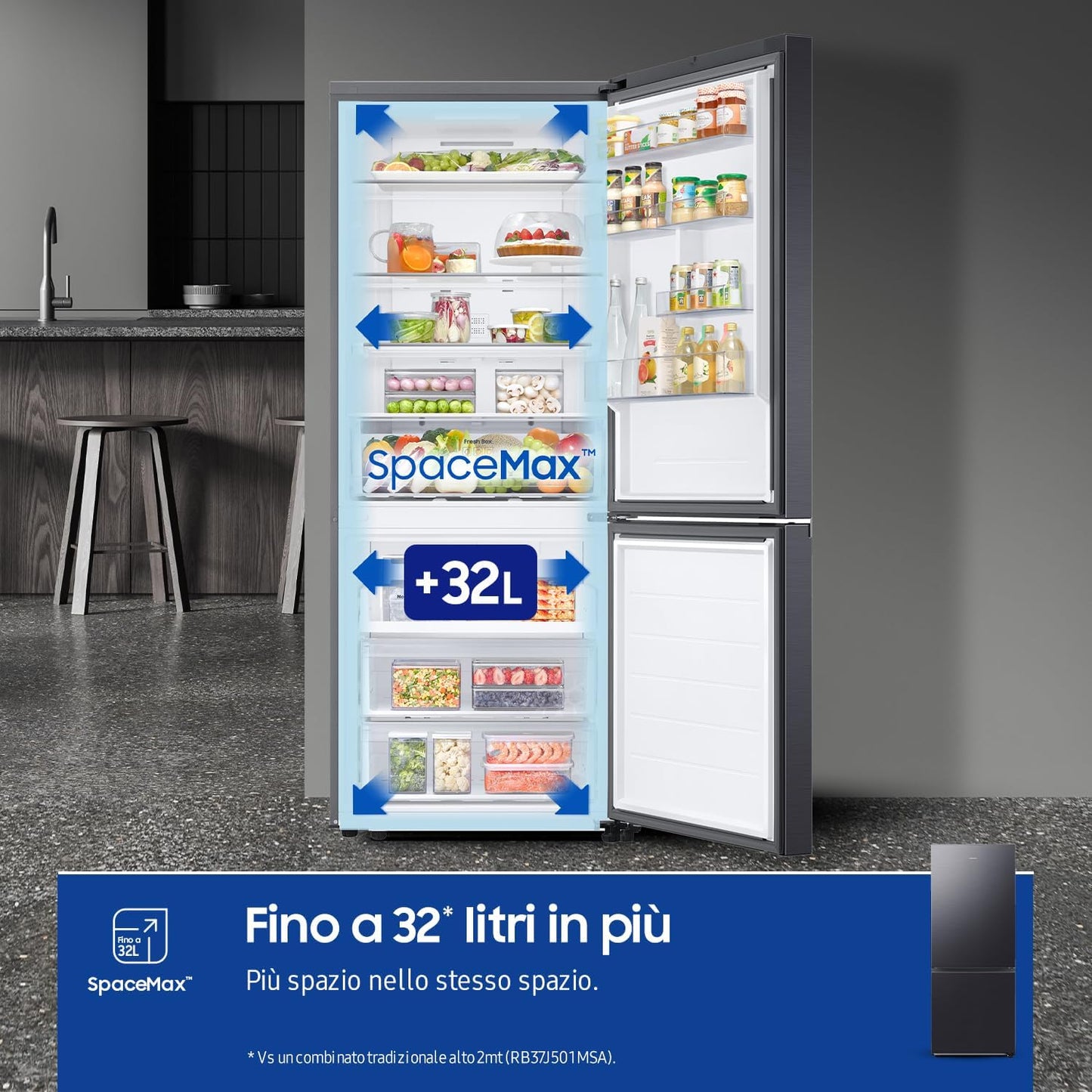 Réfrigérateur Congélateur En Bas  RB50DG601EB1