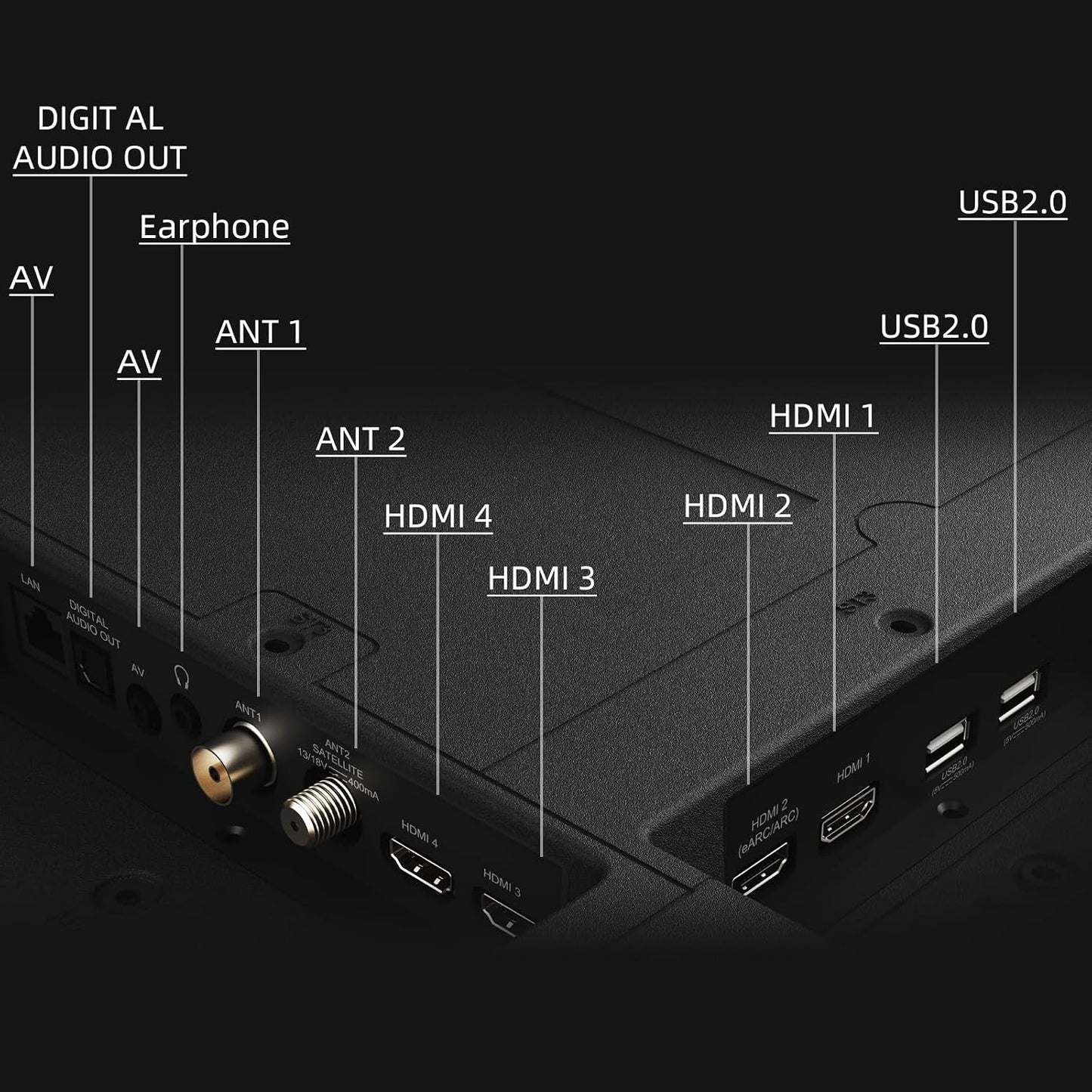 TV Mini QLED 4K 65 Pouces Local Dimming (M65QA9) | Gaming DLG 120Hz, MEMC 60Hz, Support HDR10, Chromecast Intégré