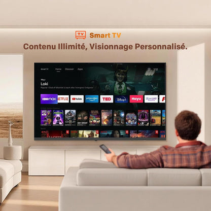 40 Pouces (100 Cm) Smart TV FHD Television LED, QLED, HDR 10 Dolby Audio Bluetooth 5,1 Tuner DVB-T/T2/C/S/S2 CI+ Low Blue Light, 1.5GB (40CTQH38Z, 2026 Nouveau Modèle)
