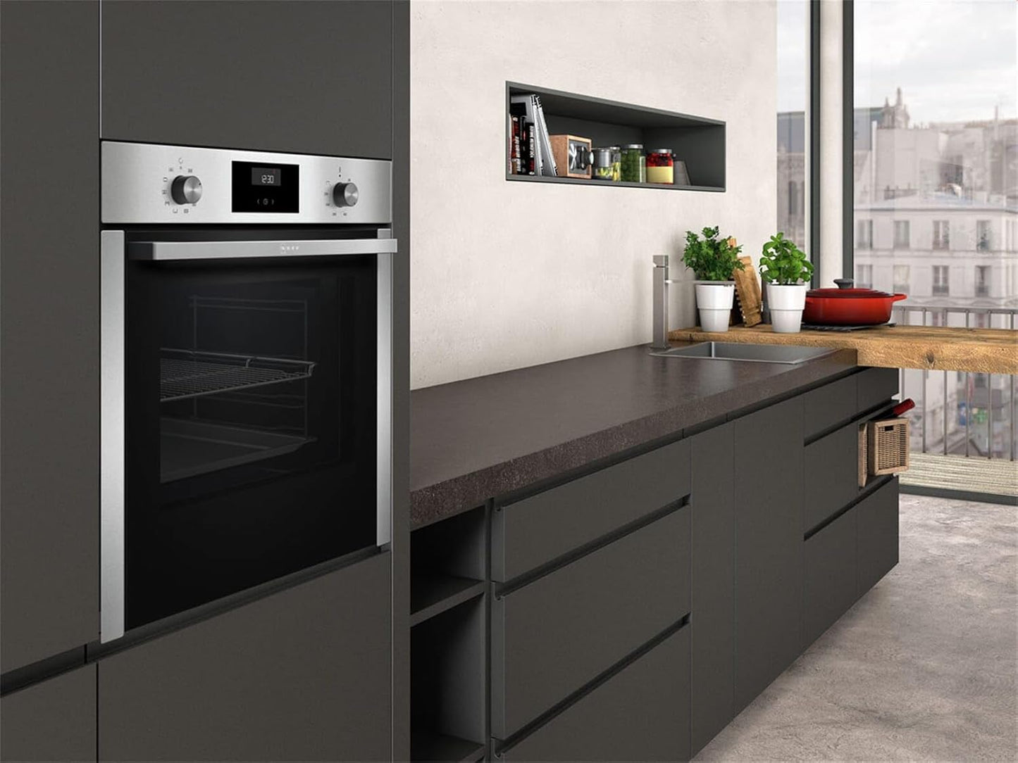 Neff B3CCE2AN0 Four 71 L 3400 W a Acier Inoxydable